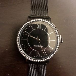 Black Wristology Watch with Metal Band (and Case)